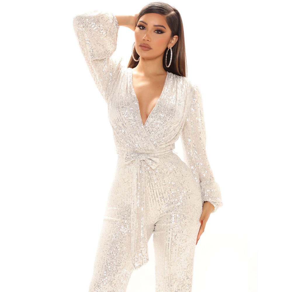 Geula Sequined One-Piece Jumpsuit