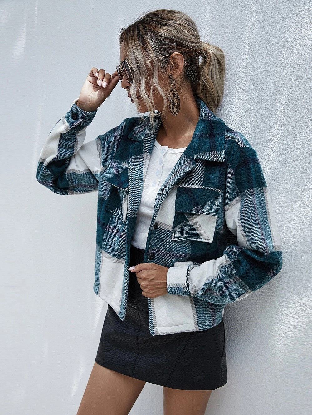 Roselle Plaid Coat