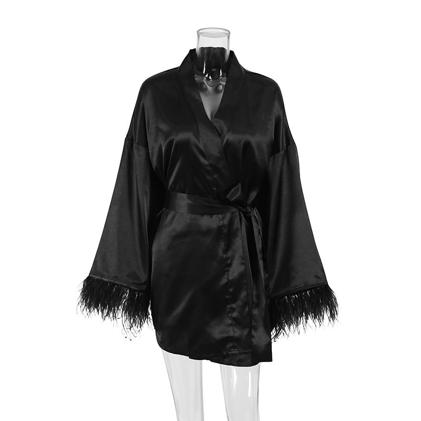 Aria Silk Lingerie Robe